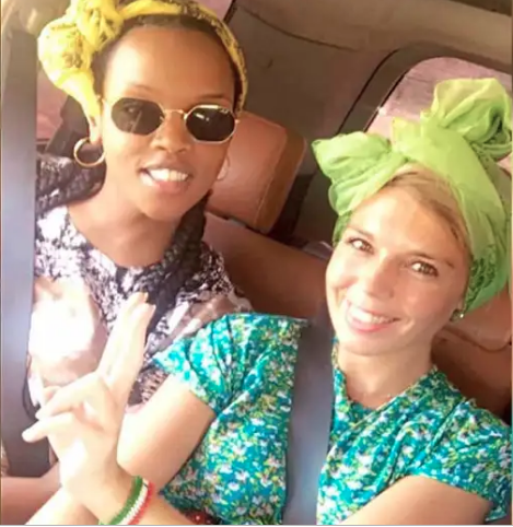 Carrie Symonds with Nomco Ali