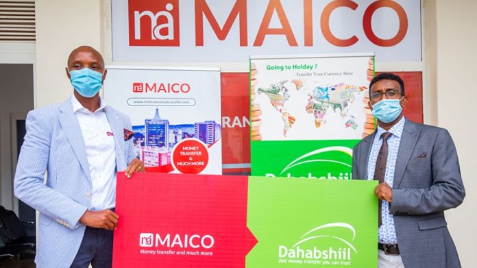 innocent-higiro-ceo-of-maico-money-transfer-l-mustafe-sheikh-adan-amin-md-of-dahabshiil-rwanda-on-tuesday-announced-partnership-to-expand-money-transfer-services-globally