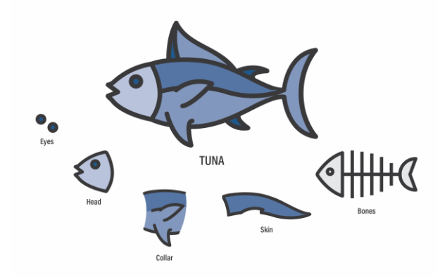 Fish parts