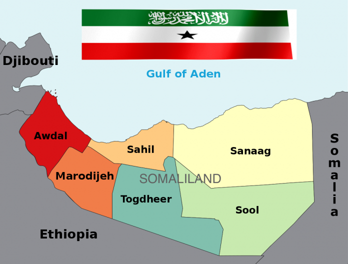 Somaliland map flag